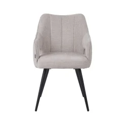 Label51 Eetkamerstoelen|Stan Eetkamerstoel Naturel met zwarte poot