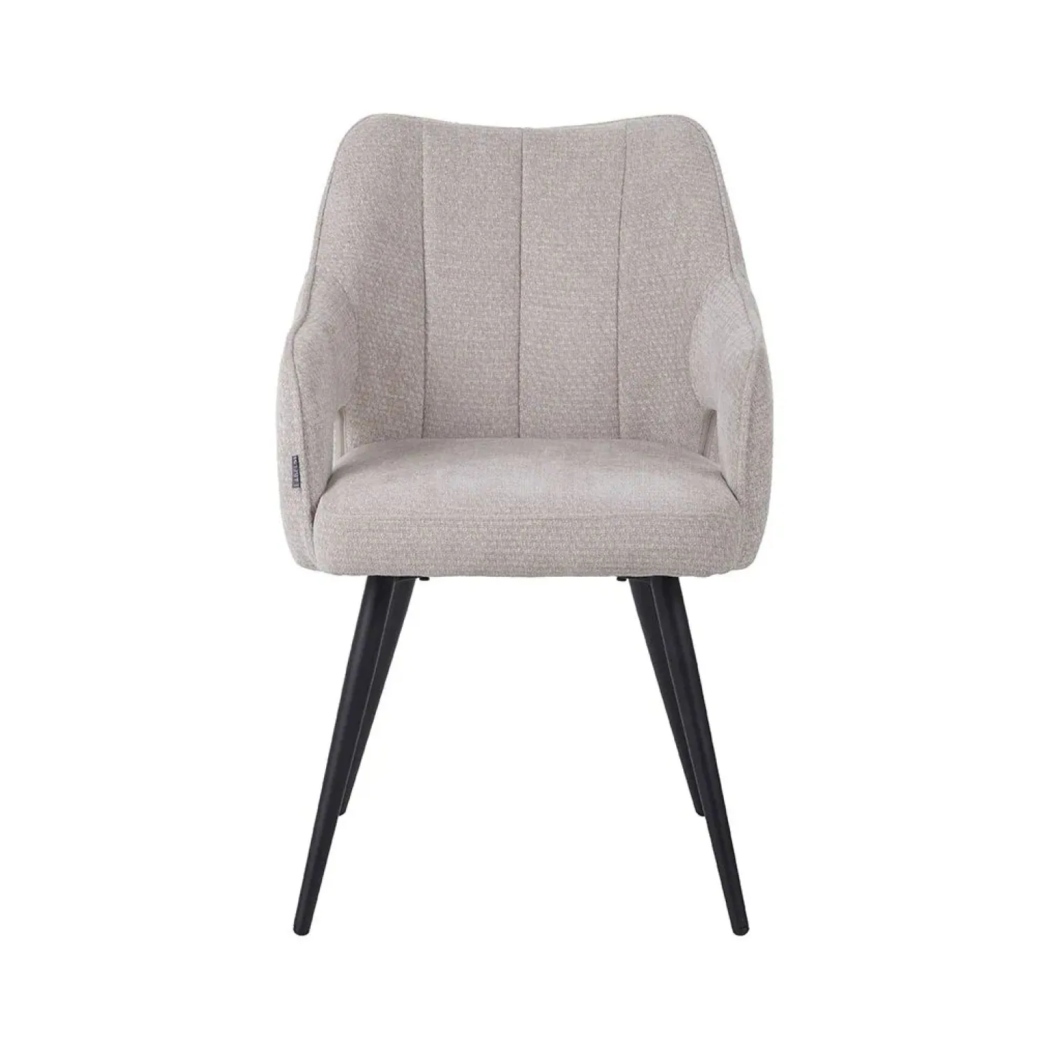 Label51 Eetkamerstoelen|Stan Eetkamerstoel Naturel met zwarte poot