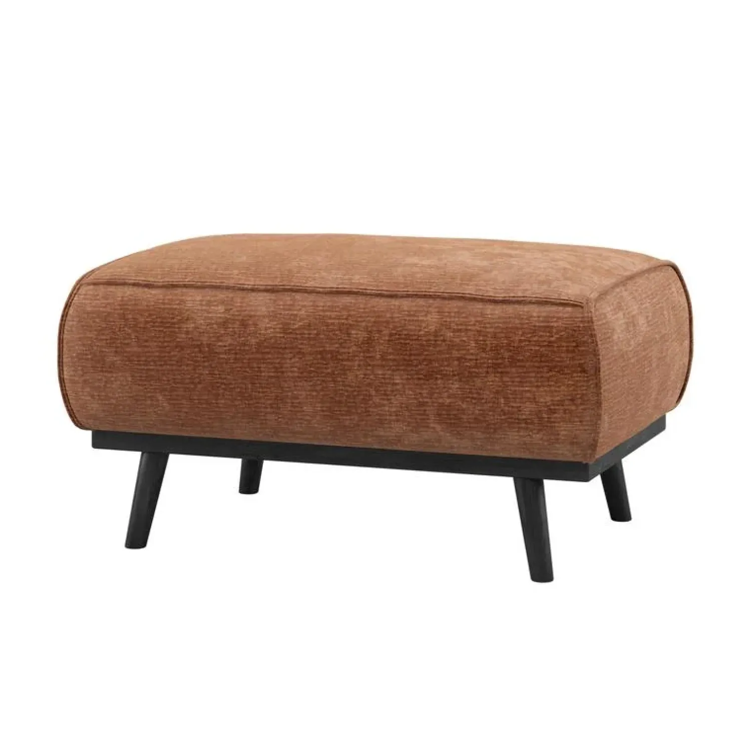 WOOOD Hockers|Statement Hocker Chenille Velvet Terra 80cm