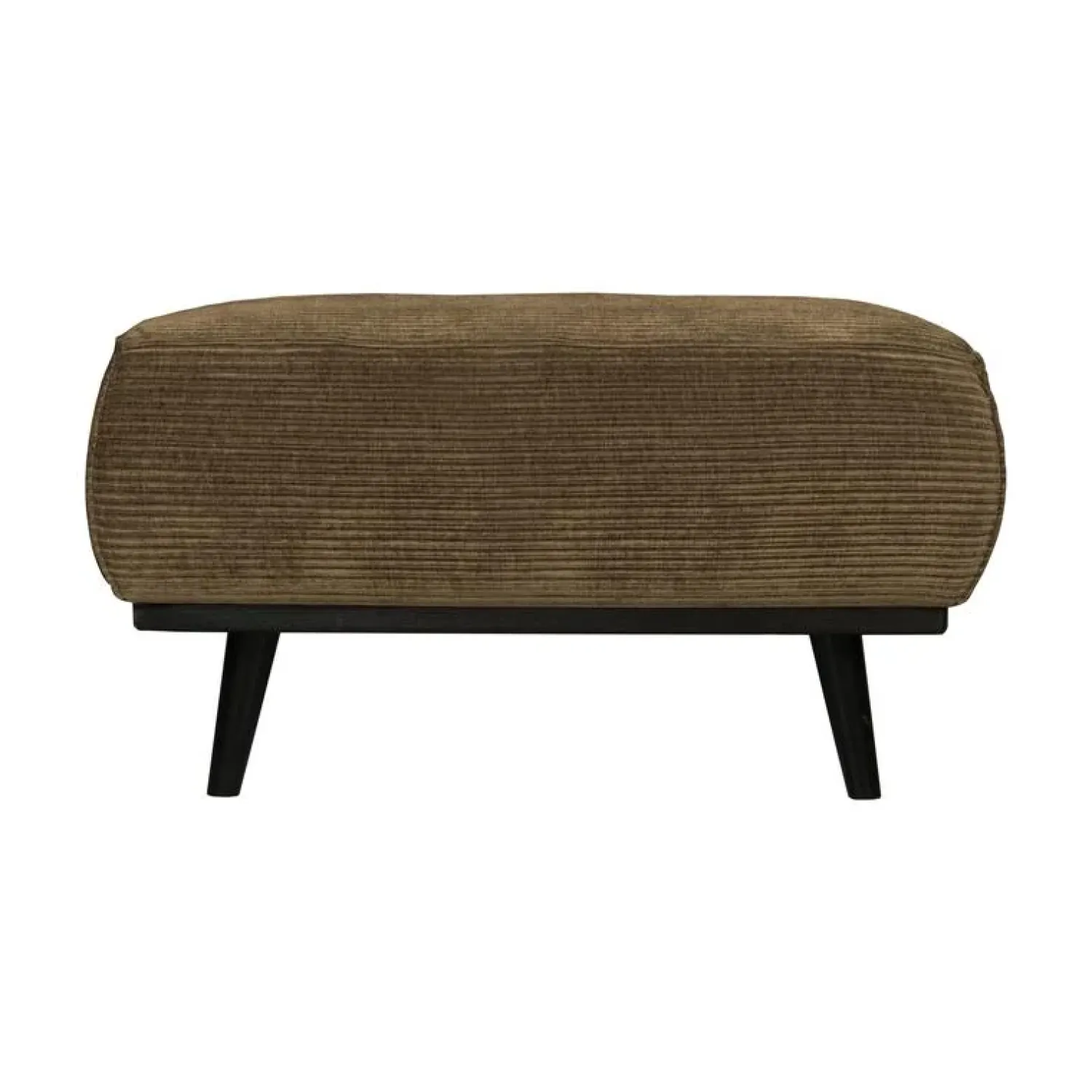 WOOOD Hockers|Statement Hocker Ribstof Olijfgroen 80cm