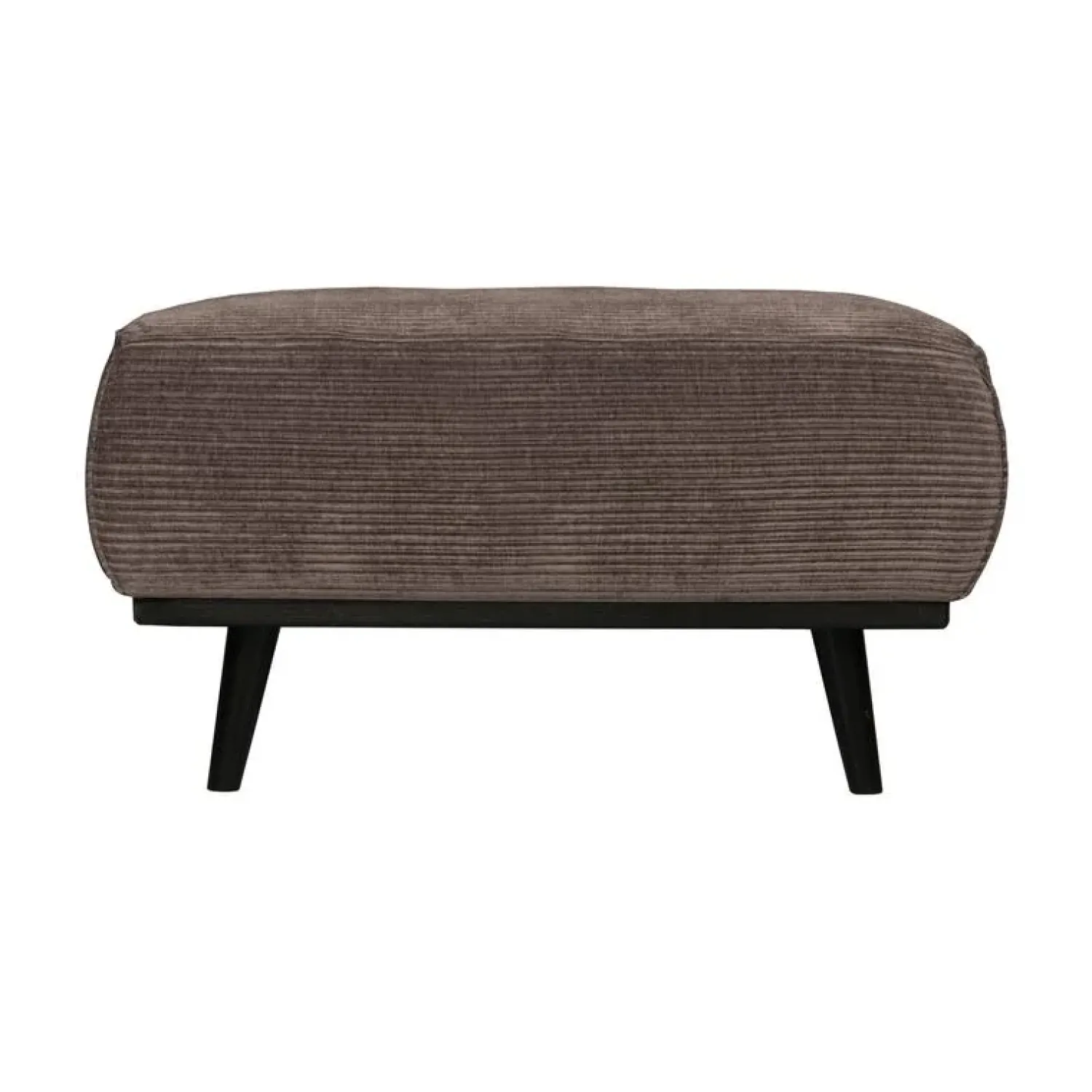WOOOD Hockers|Statement Hocker Ribstof Taupe 80cm