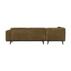WOOOD Hoekbanken|Statement Hoekbank Links Structure Velvet Brass