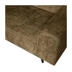 WOOOD Hoekbanken|Statement Hoekbank Links Structure Velvet Brass