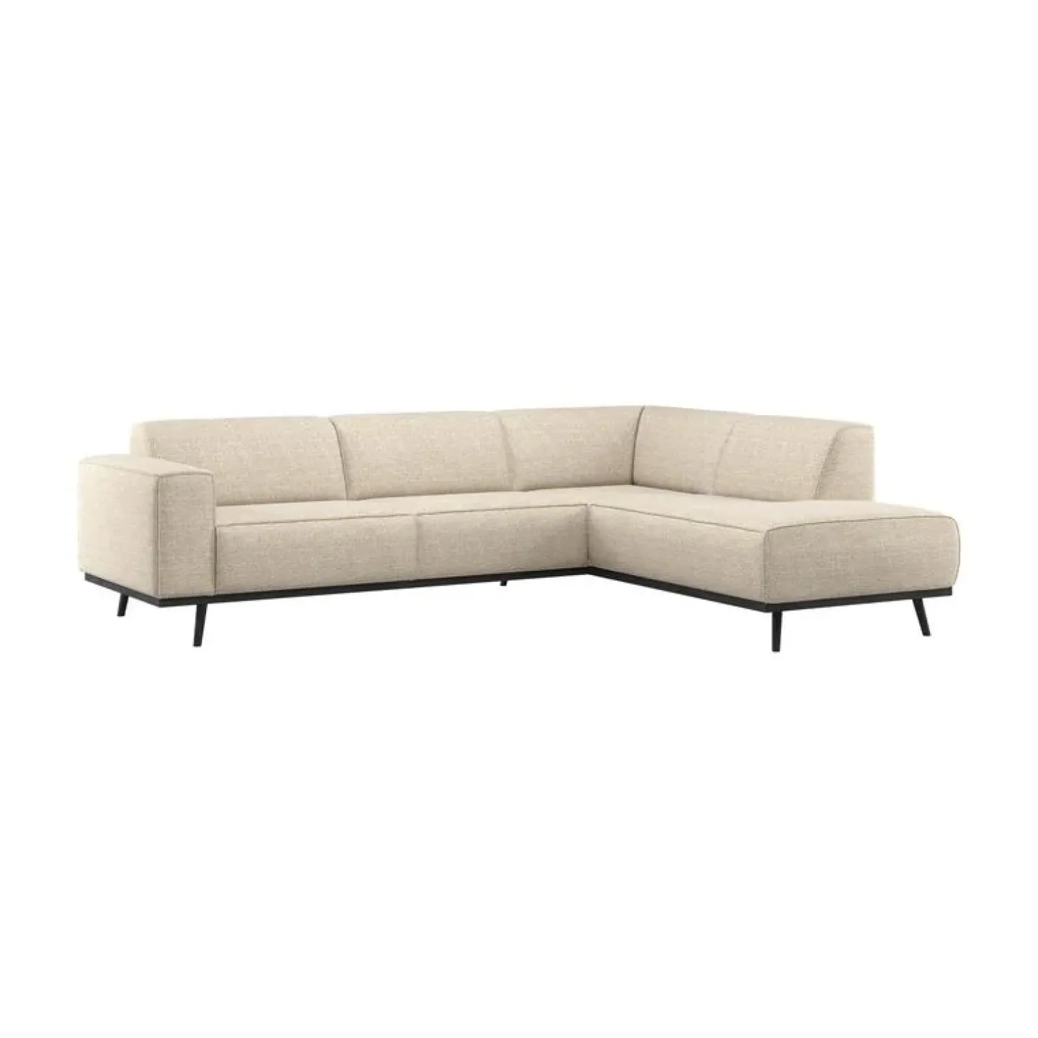 WOOOD Hoekbanken|Statement Hoekbank Rechts Beige Melange