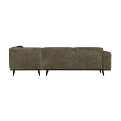 WOOOD Hoekbanken|Statement Hoekbank Rechts Structure Velvet Bonsai