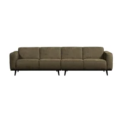 WOOOD 3 Zitsbanken|Statement 4-Zits Bank Structure Velvet Bonsai 280cm