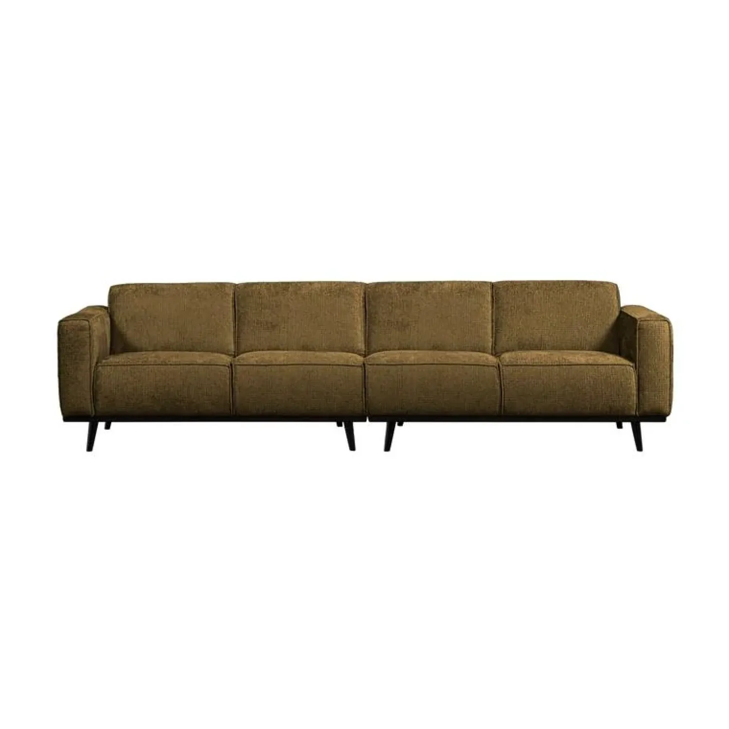 WOOOD 3 Zitsbanken|Statement 4-Zits Bank Structure Velvet Brass 280cm
