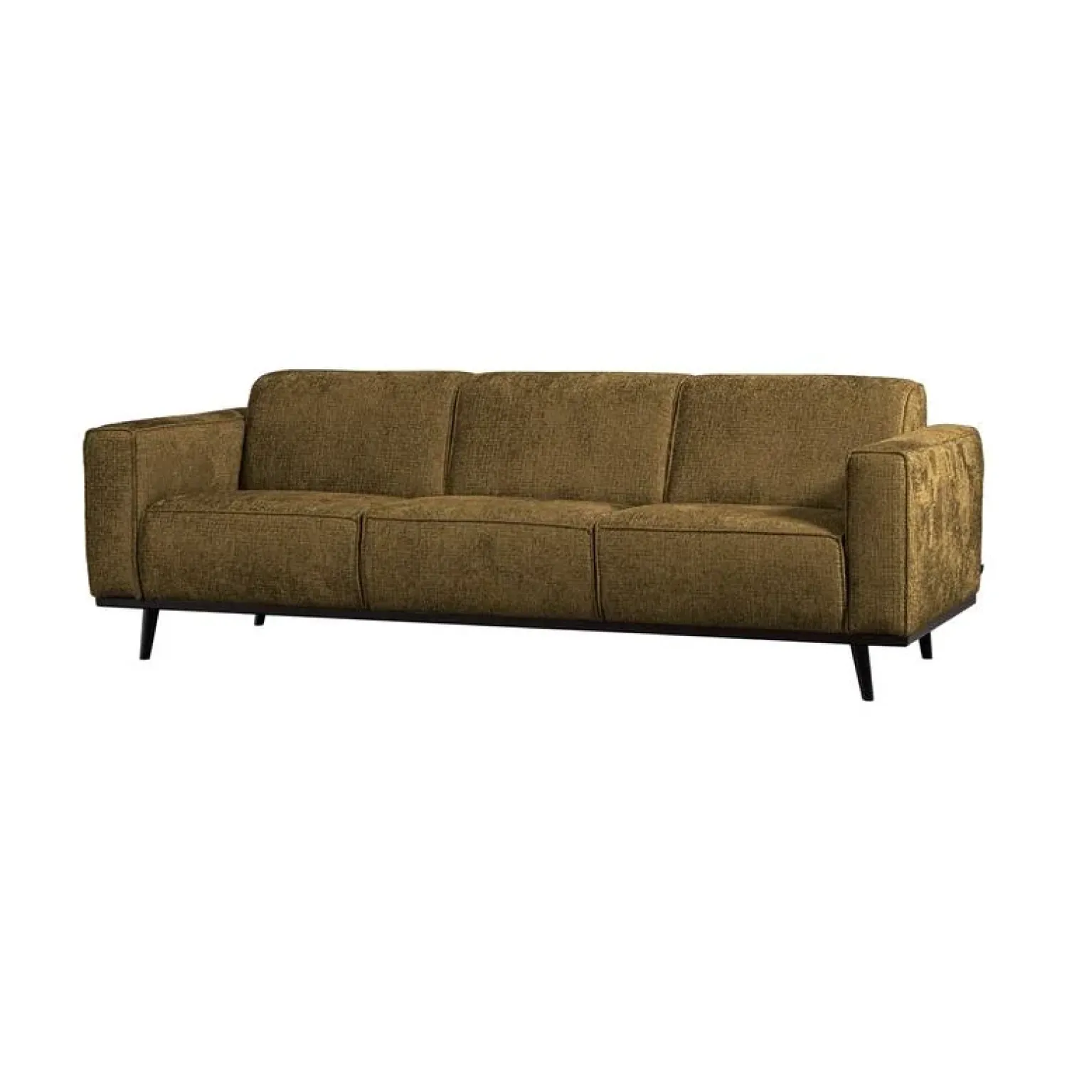 WOOOD 3 Zitsbanken|Statement 3-Zits Bank Structure Velvet Brass 230cm