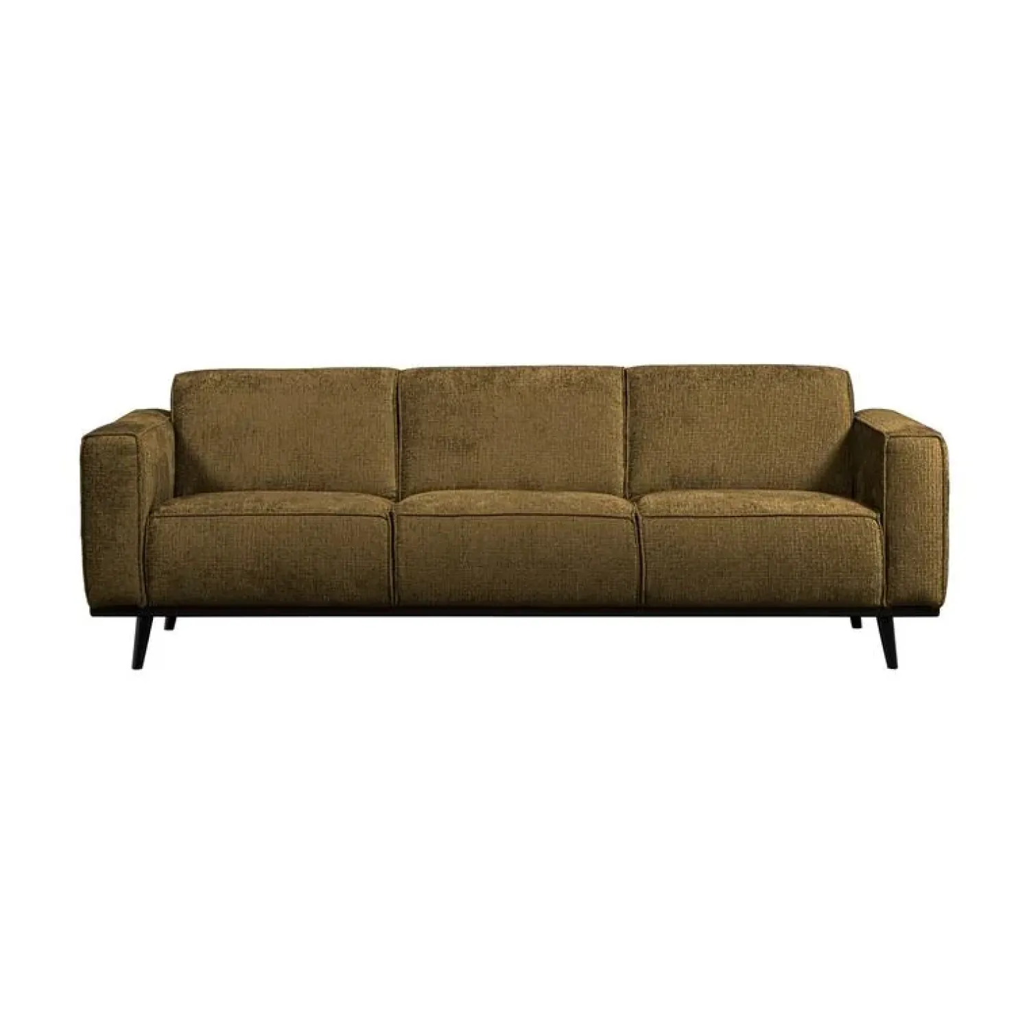 WOOOD 3 Zitsbanken|Statement 3-Zits Bank Structure Velvet Brass 230cm