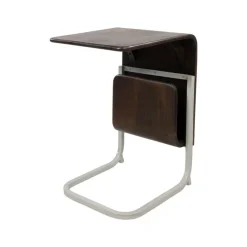 Mysons Bijzettafels|Stella Bijzettafel met houten tijdschriftenhouder 40cm