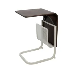 Mysons Bijzettafels|Stella Bijzettafel met metalen tijdschriftenhouder 40cm