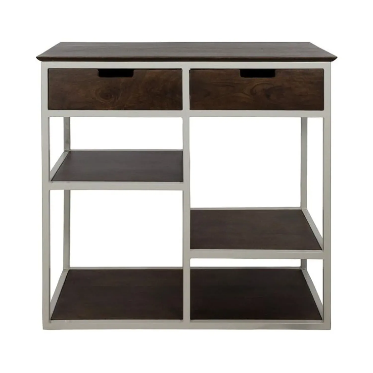 Mysons Wandkasten|Industriele Kasten|Stella lage Wandkast met 2 lades 86cm