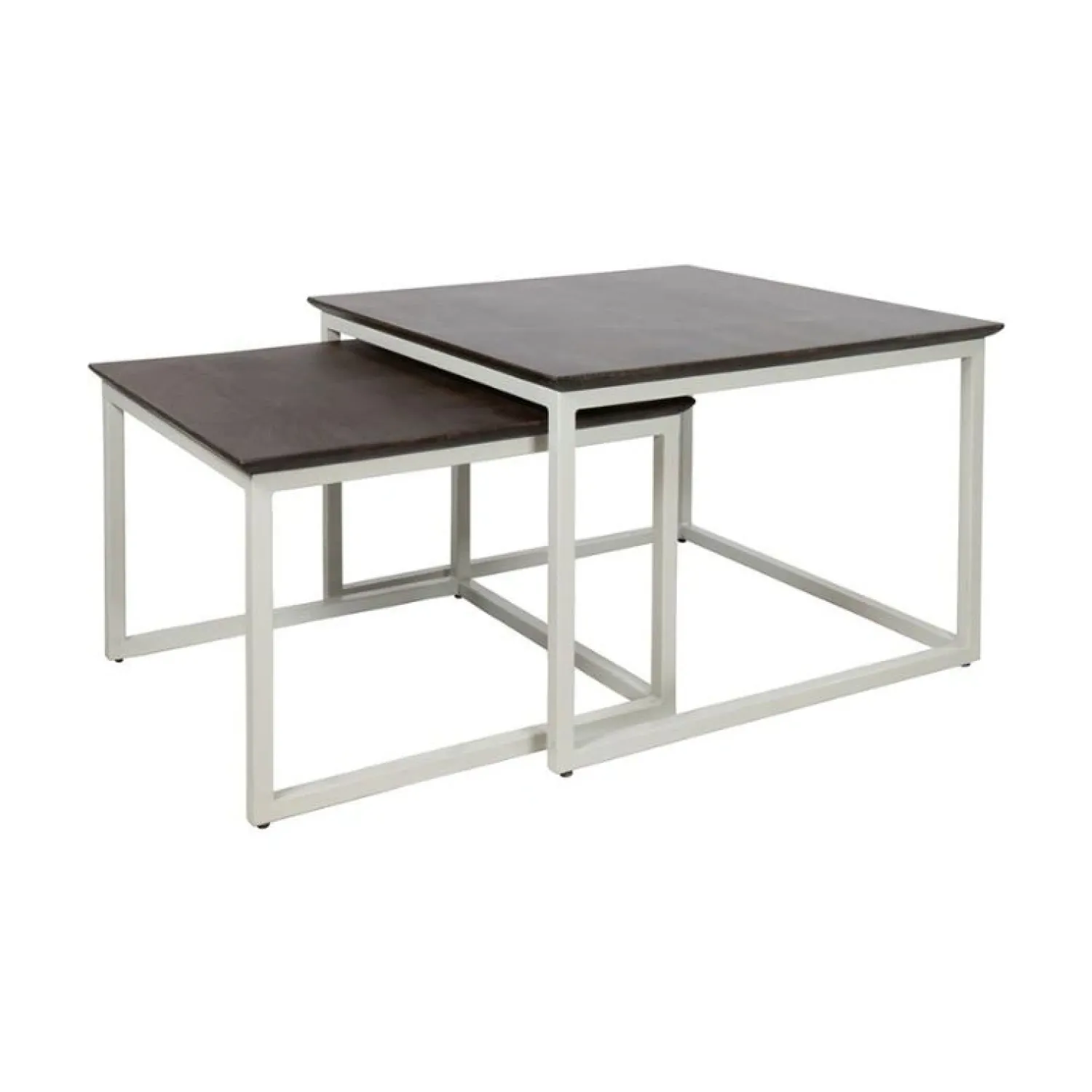 Mysons Salontafels|Stella Salontafel set van 2 vierkant Walnoot