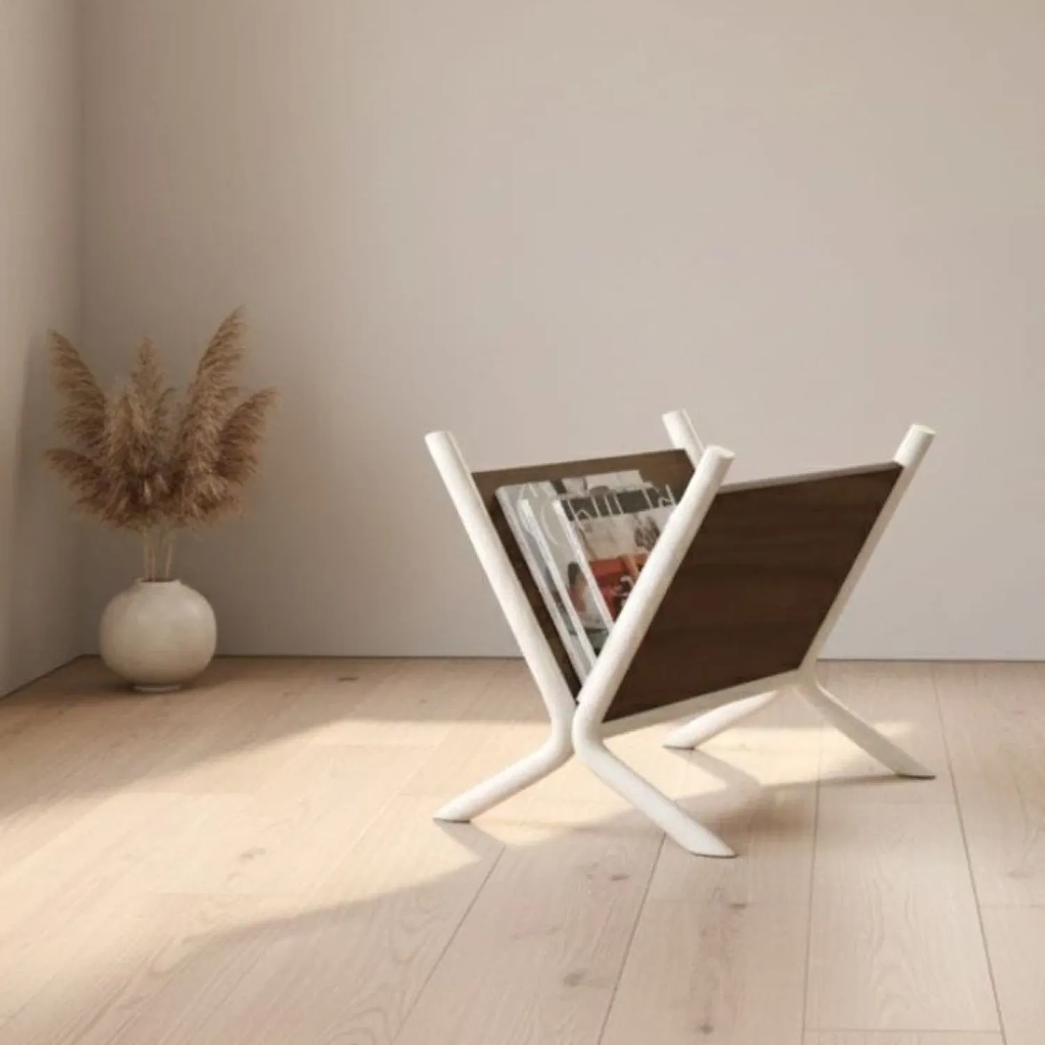 Mysons Overig|Stella Tijdschriftenhouder Walnoot 45cm