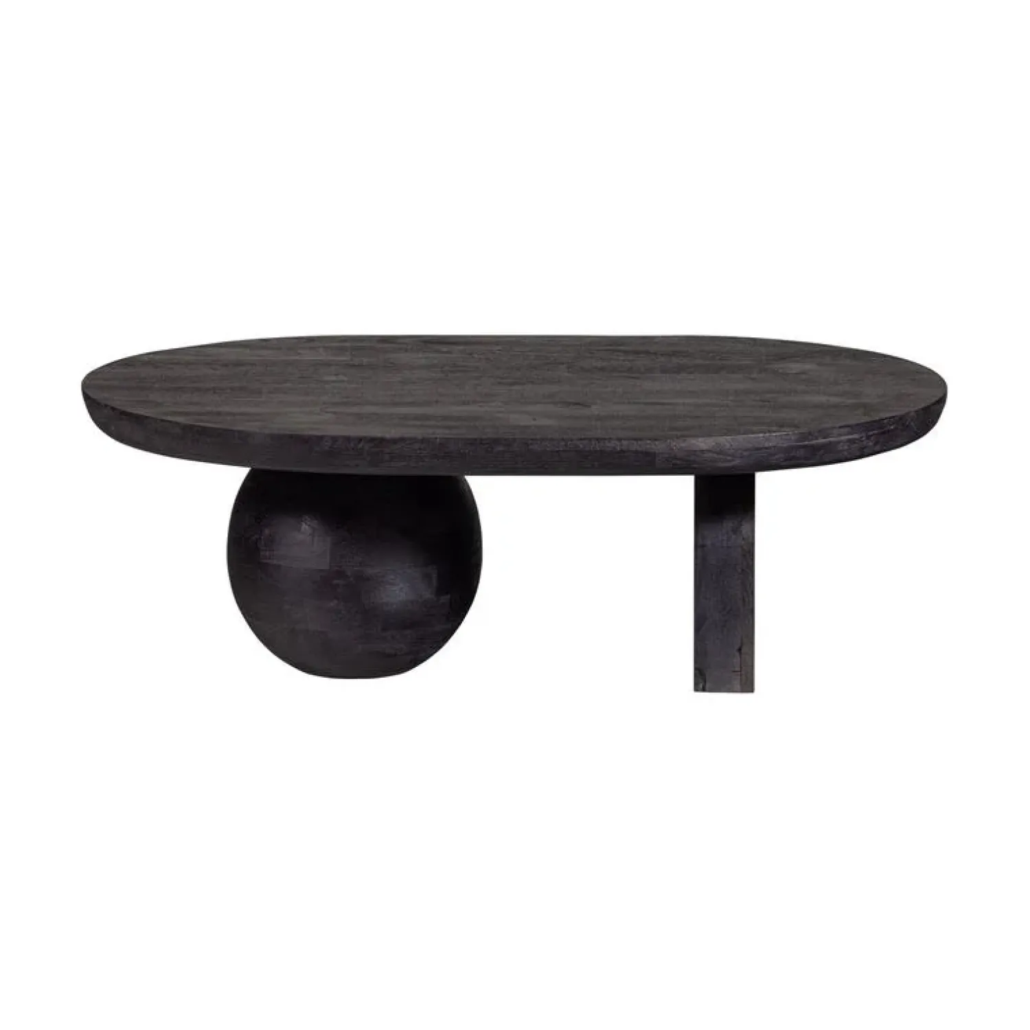 WOOOD Salontafels|Steppe Salontafel Mangohout Zwart 110cm