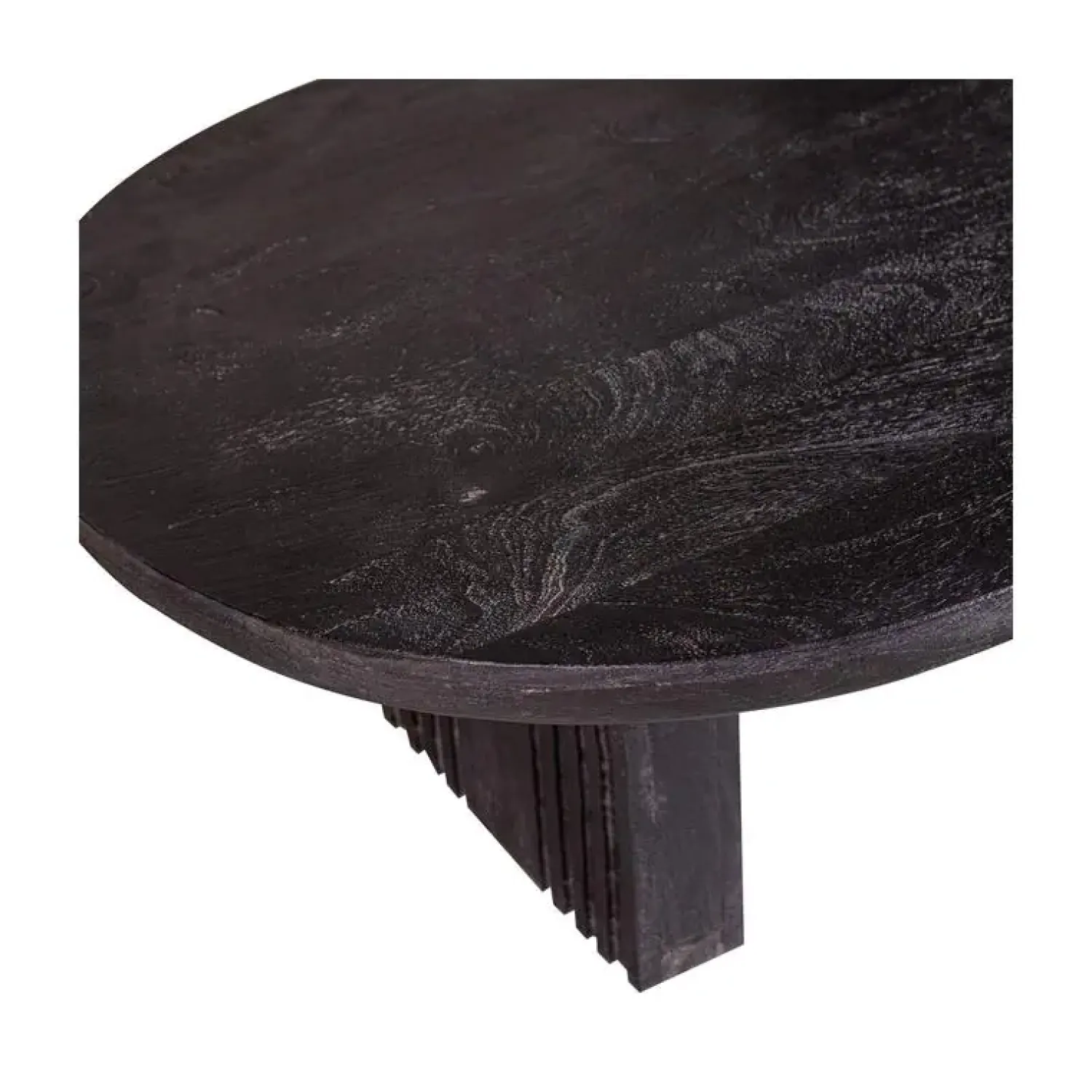 WOOOD Salontafels|Steppe Salontafel Mangohout Zwart 110cm