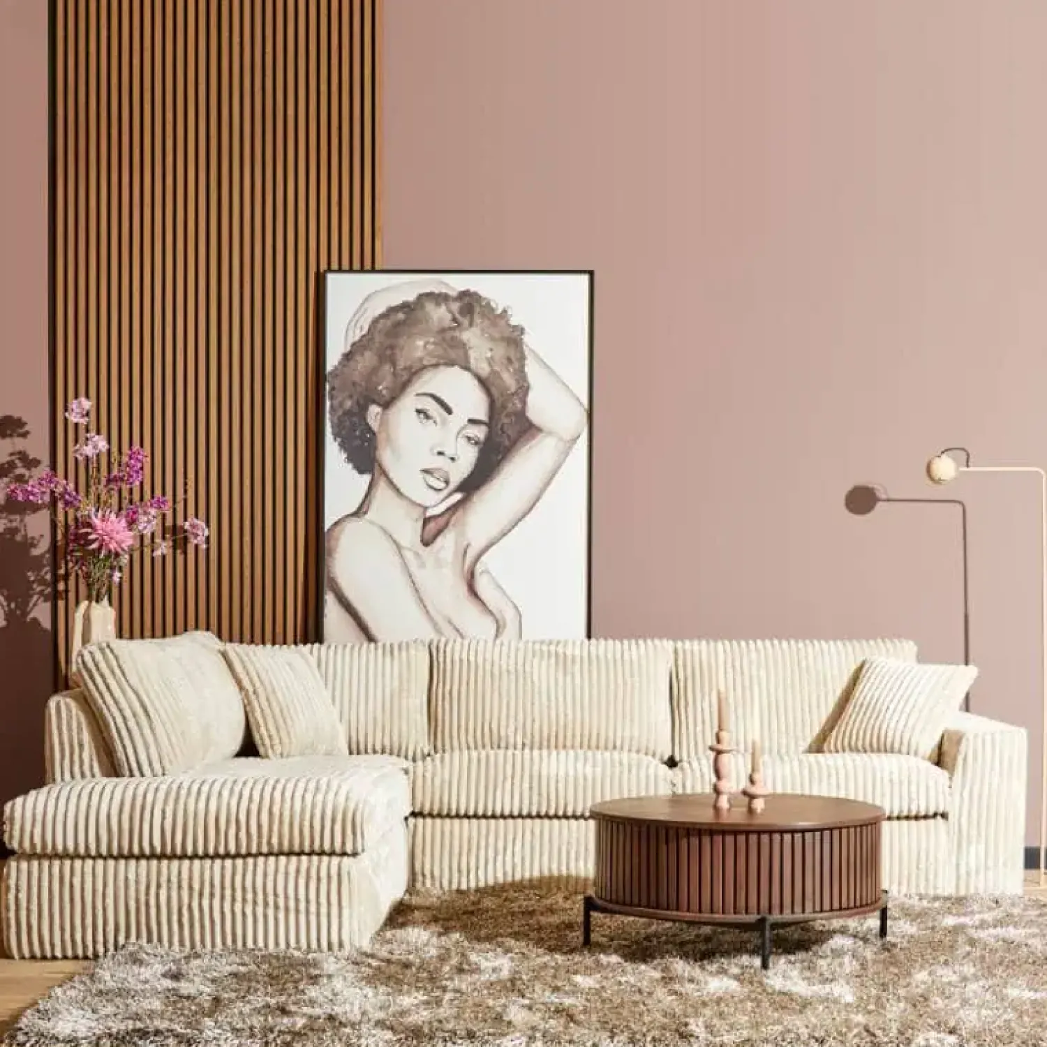 Furndea 2,5 Zitsbanken|Loungebanken|Sterre Hoekbank Sofa L + 2,5 zits Creme zand