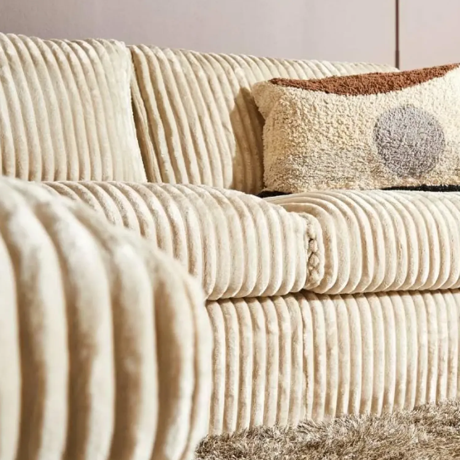 Furndea 2,5 Zitsbanken|Loungebanken|Sterre Hoekbank 2,5 zits + Sofa R Creme zand
