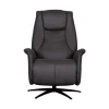 Label51 Fauteuils|Stockholm Fauteuil Antraciet Microleder Elektrisch