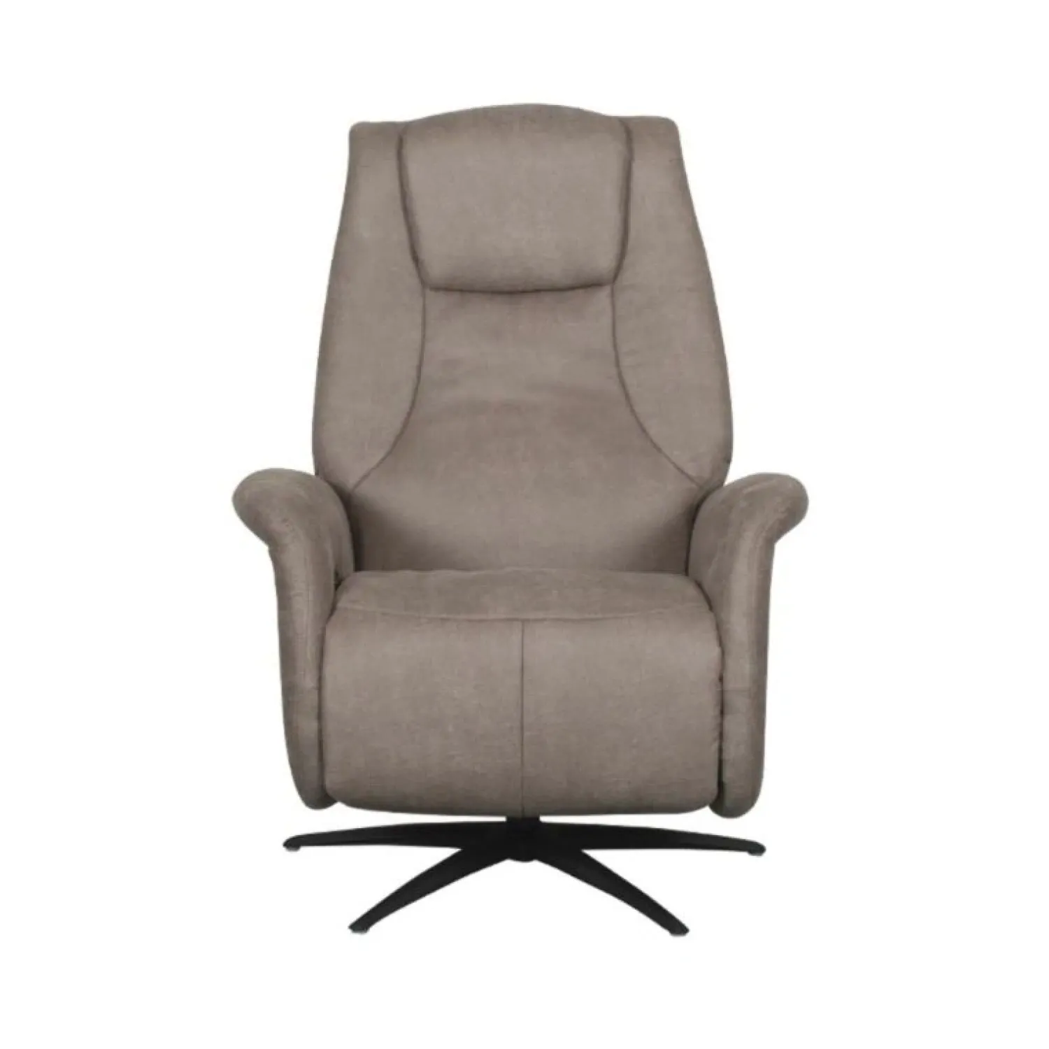 Label51 Fauteuils|Stockholm Fauteuil Taupe Microleder Elektrisch