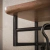 Kalfort Kapstokken|Stockton Kapstok hoog met stang 12 haken Bruin 100cm