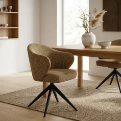 Eleonora Eetkamerstoelen|Stoel Connor mosterd
