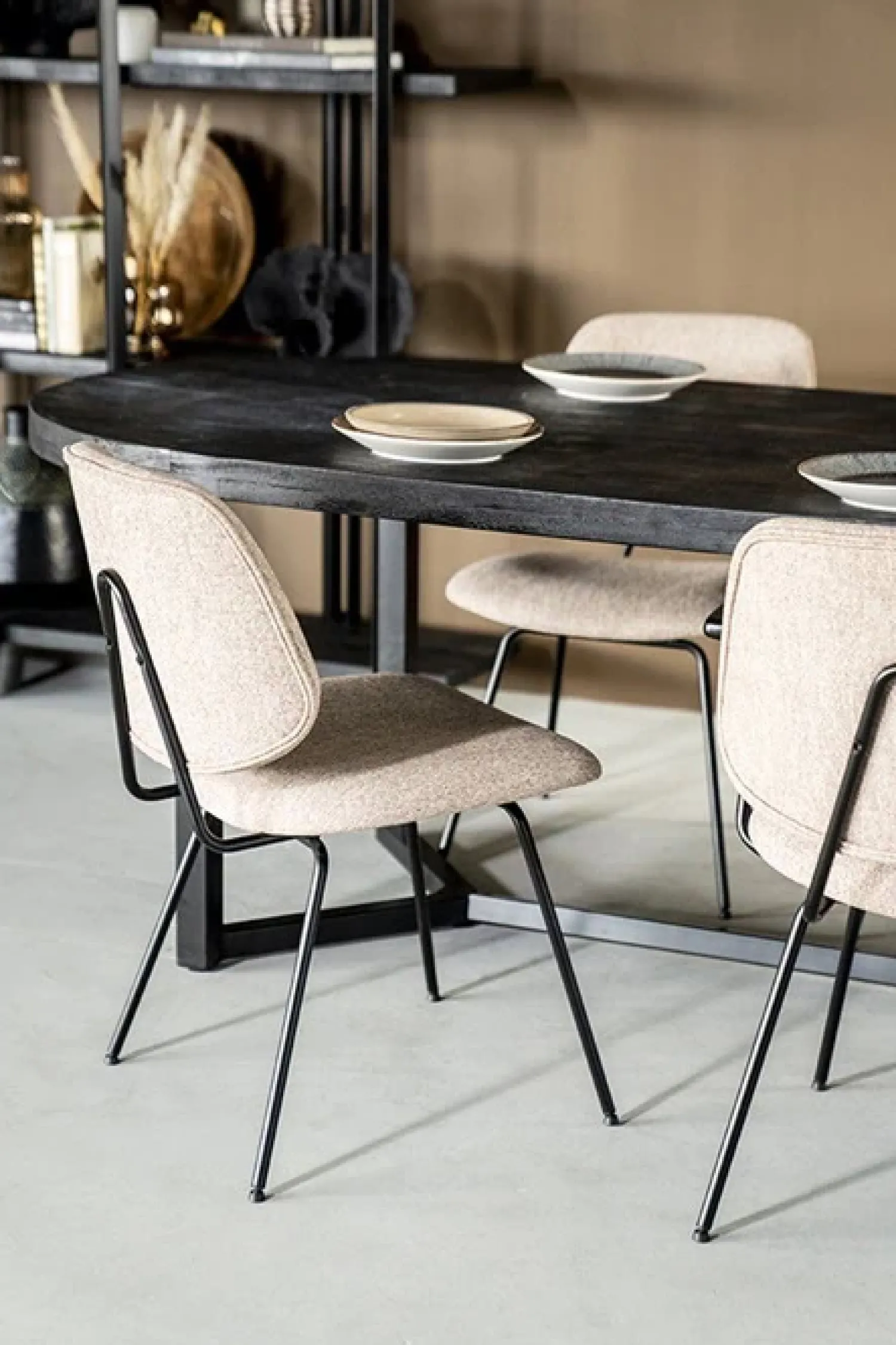 Eleonora Eetkamerstoelen|Stoel Lynn - beige fletcher
