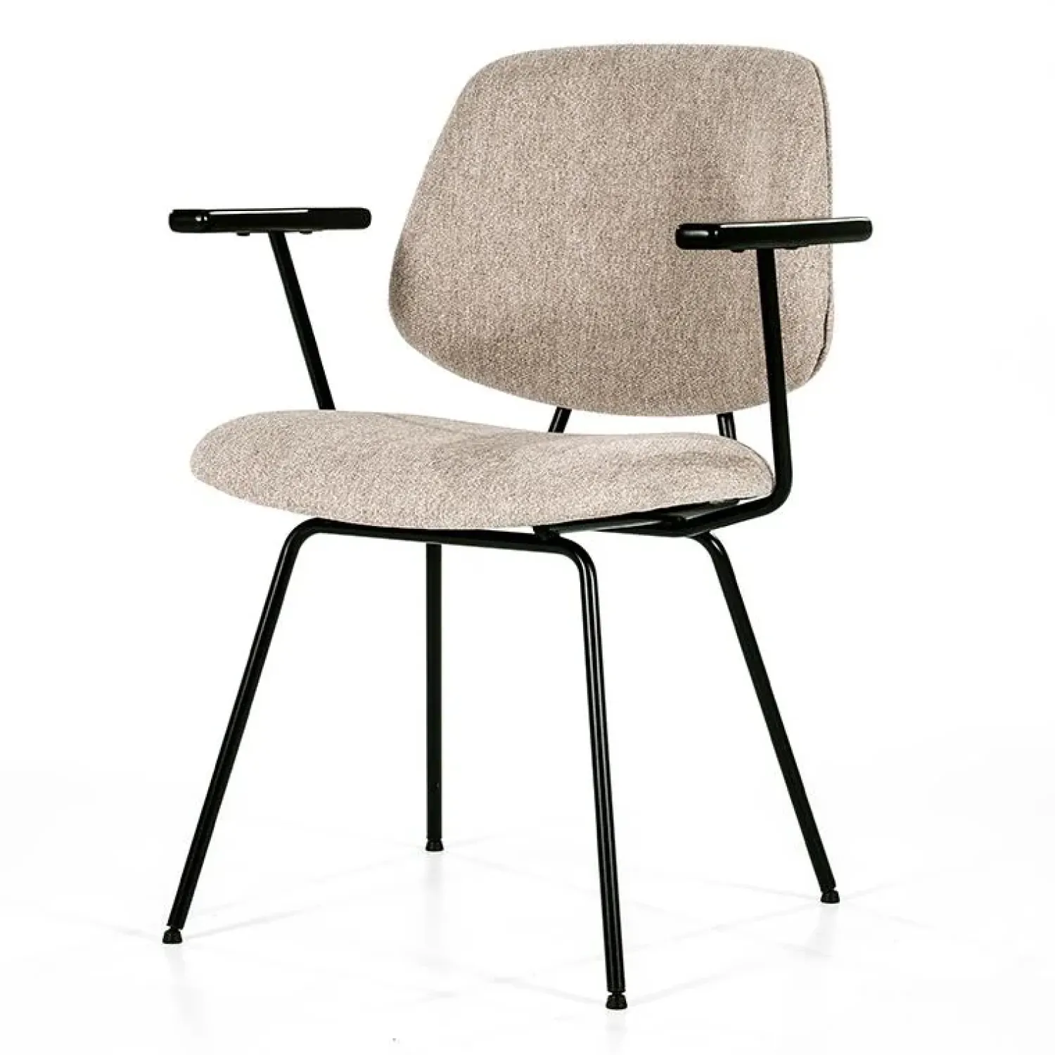 Eleonora Eetkamerstoelen|Stoel Lynn met arm - beige fletcher