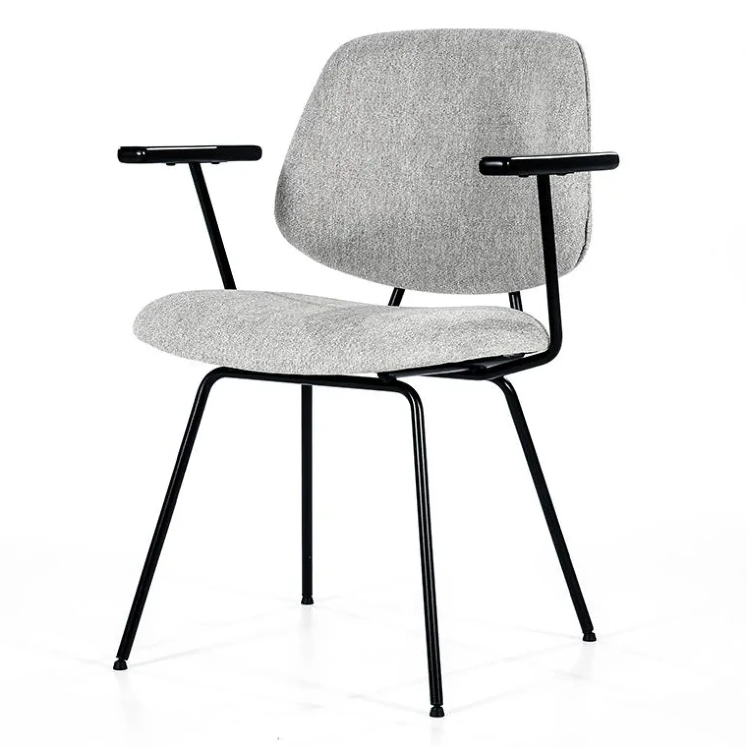 Eleonora Eetkamerstoelen|Stoel Lynn met arml - grijs fletcher