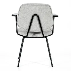 Eleonora Eetkamerstoelen|Stoel Lynn met arml - grijs fletcher