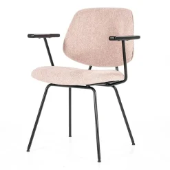 Eleonora Eetkamerstoelen|Stoel Lynn met arml - roze fletcher
