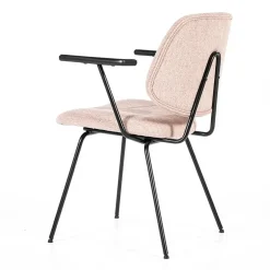 Eleonora Eetkamerstoelen|Stoel Lynn met arml - roze fletcher