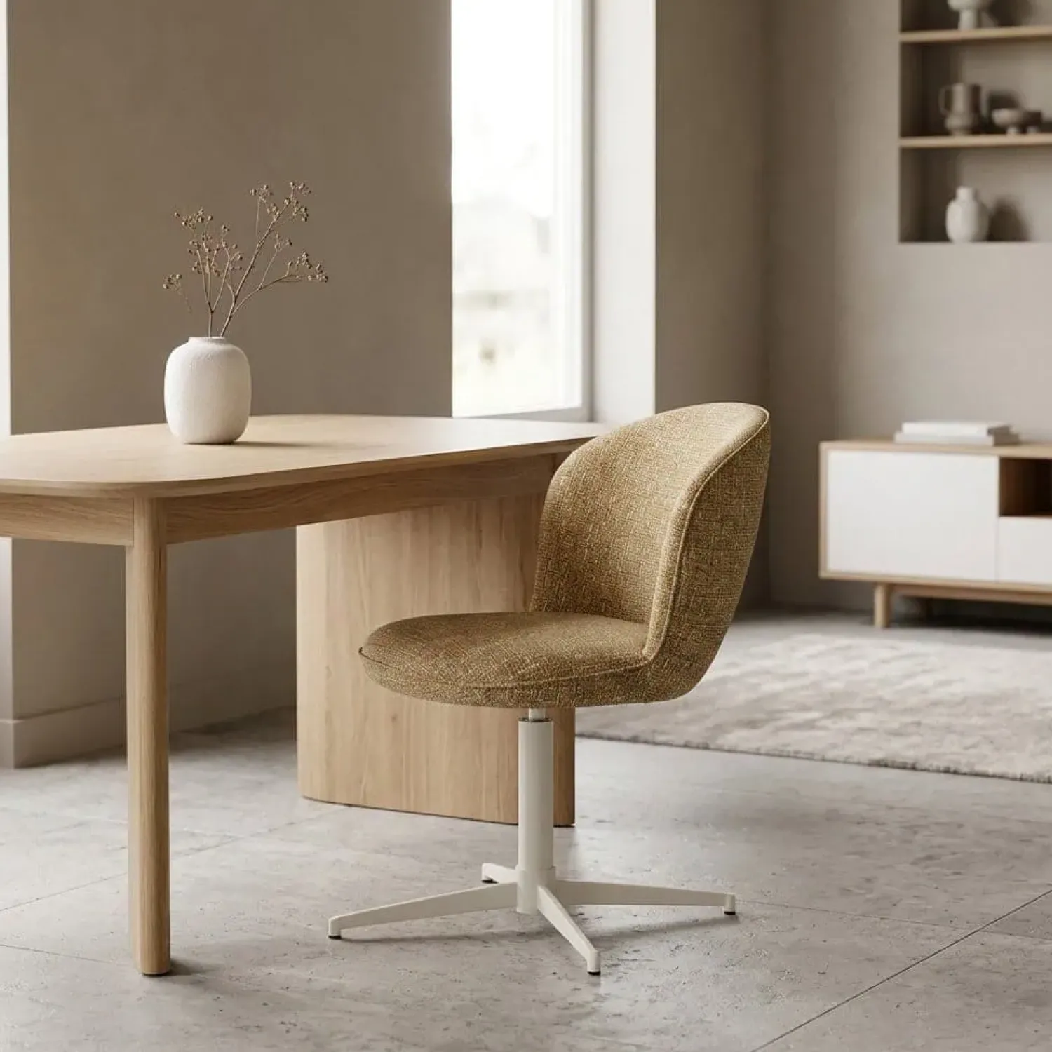 Eleonora Eetkamerstoelen|Stoel Molly mosterd