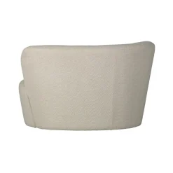WOOOD Eetkamerbanken|Eetkamerbanken|Stone Bankje Links Boucle Creme 112cm