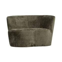 WOOOD Eetkamerbanken|Eetkamerbanken|Stone Bankje Rechts Warm Groen 112cm