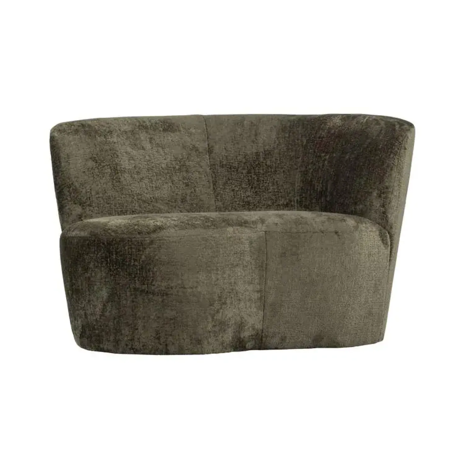 WOOOD Eetkamerbanken|Eetkamerbanken|Stone Bankje Rechts Warm Groen 112cm