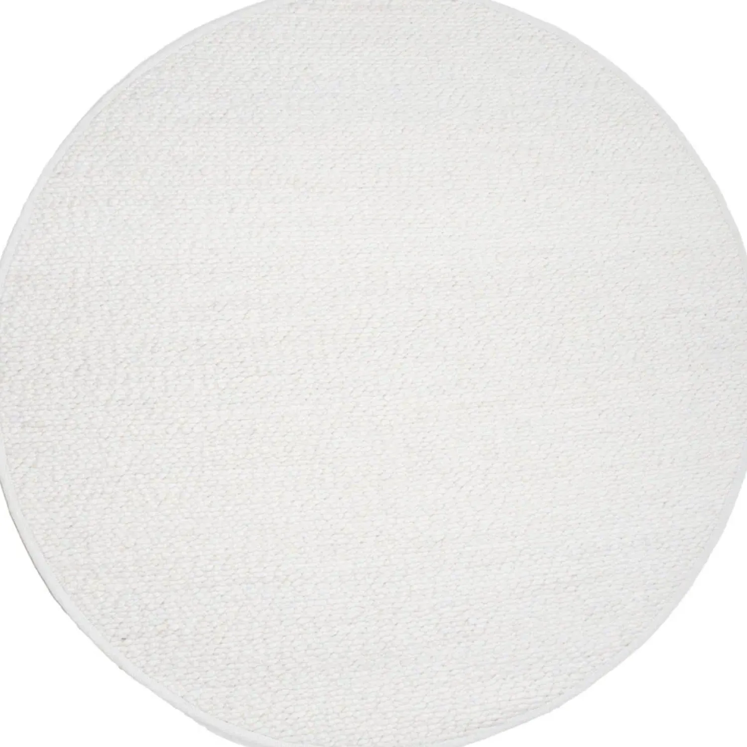 Decor 88 Vloerkleden|Stone vloerkleed Wit Rond 160x160cm