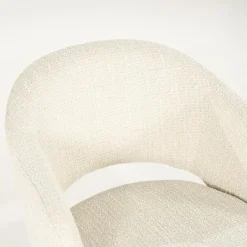 By Boo Eetkamerstoelen|Story Eetkamerstoel Beige Stof