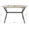 Kalfort Bartafels|Strato Bartafel deens ovaal Travertine 140cm