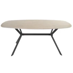 Kalfort Eettafels|Strato Eetkamertafel deens ovaal Travertin 180cm