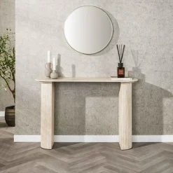 Kalfort Salontafels|Sidetables|Strato Sidetable Keramiek travertin 120cm