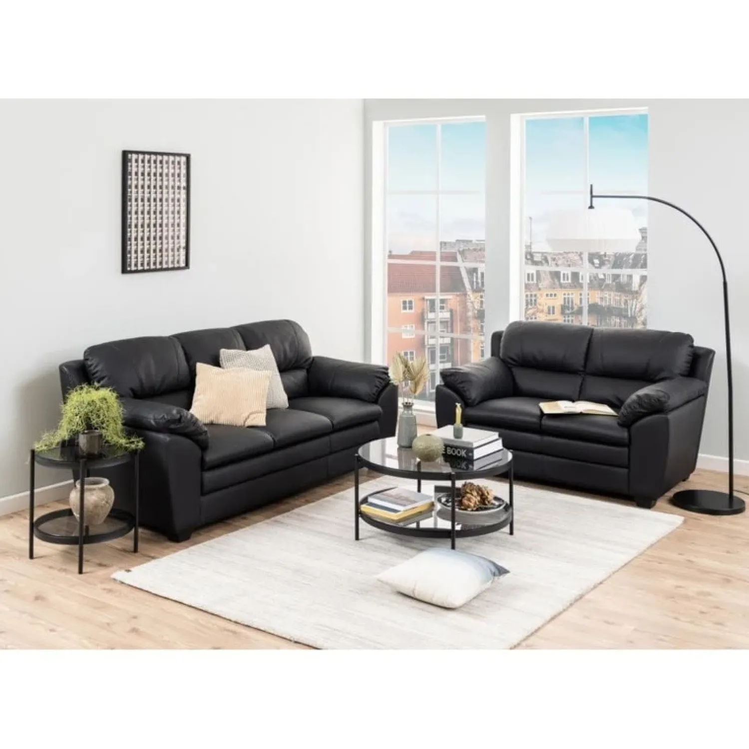 Nordhavn Salontafels|Stryn Salontafel Rond Zwart 79cm