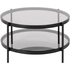 Nordhavn Salontafels|Stryn Salontafel Rond Zwart 79cm