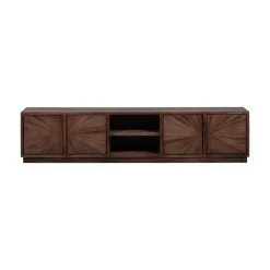 WOOOD Industriele Kasten|Tv Meubels|Sun Tv Meubel Teak Bruin 200cm