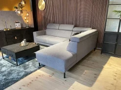 Sofa 22 Hoekbanken|Loungebanken|Sutton Hoekbank Zinc 2-zits met ottomane rechts