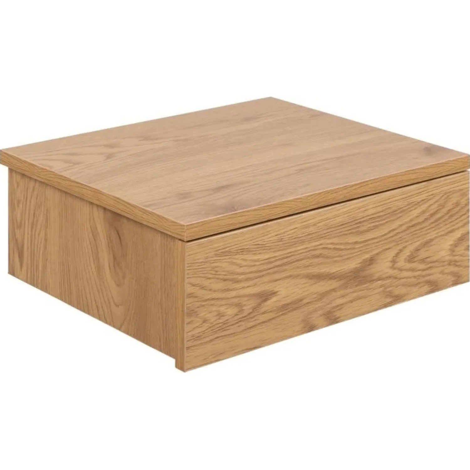 Nordhavn Nachtkastjes|Industriele Kasten|Svea zwevend Nachtkastje 1 lade Naturel 37cm