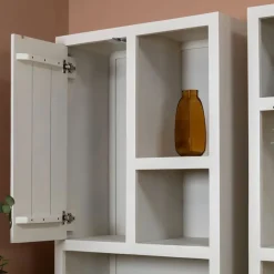 Vane Living Boekenkasten|Industriele Kasten|Sven Boekenkast 1 deur zand 90cm