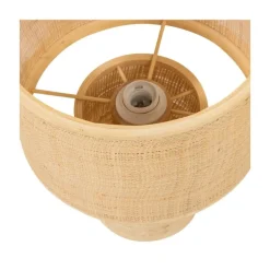 WOOOD Tafellampen|Syro 1-lichts Tafellamp Raffia 28cm