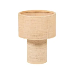 WOOOD Tafellampen|Syro 1-lichts Tafellamp Raffia 28cm