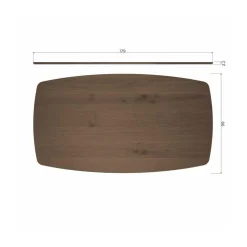 WOOOD Eettafels|Tablo Eettafel deens ovaal DL Eikenhout cashmere brown 180cm